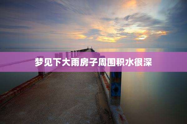 梦见下大雨房子周围积水很深