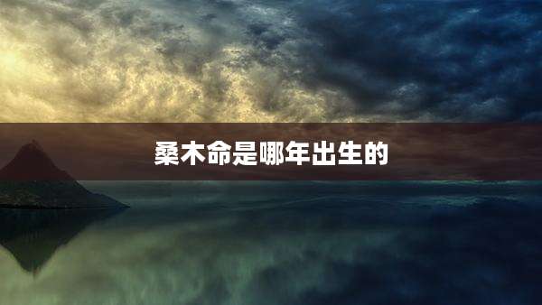 桑木命是哪年出生的