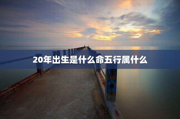 20年出生是什么命五行属什么