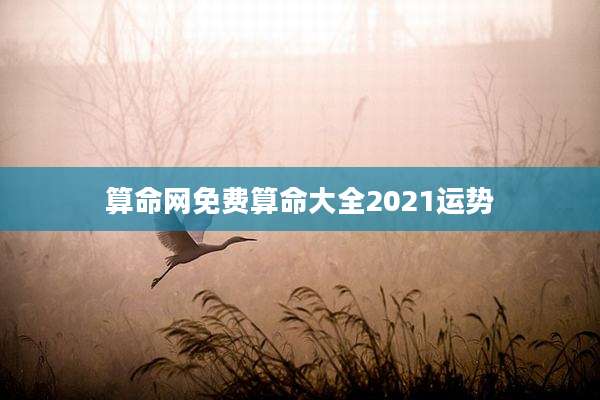算命网免费算命大全2021运势