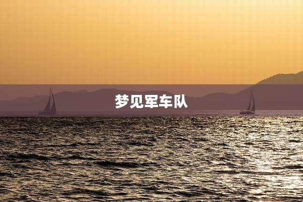 梦见军车队