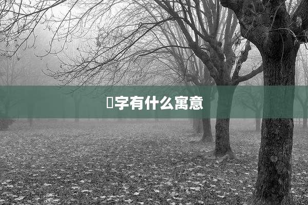 琯字有什么寓意