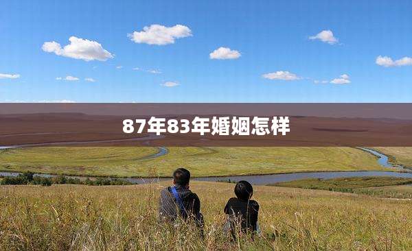 87年83年婚姻怎样
