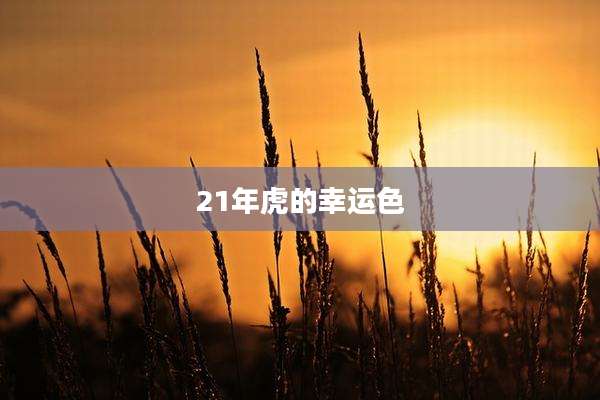 21年虎的幸运色
