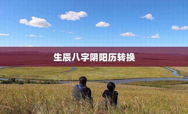 生辰八字阴阳历转换