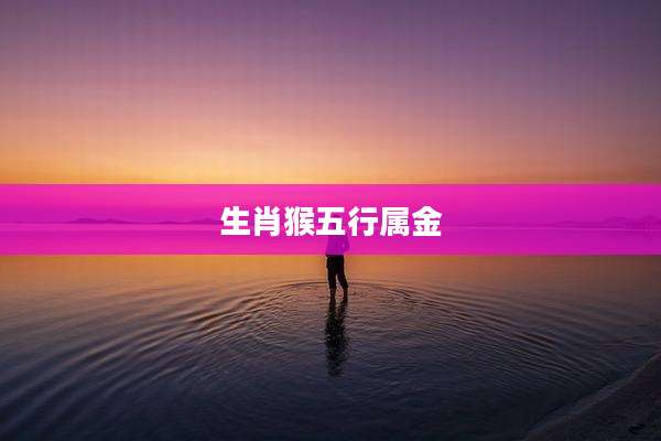 生肖猴五行属金