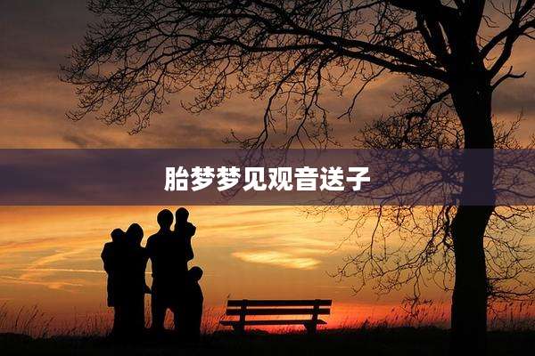 胎梦梦见观音送子