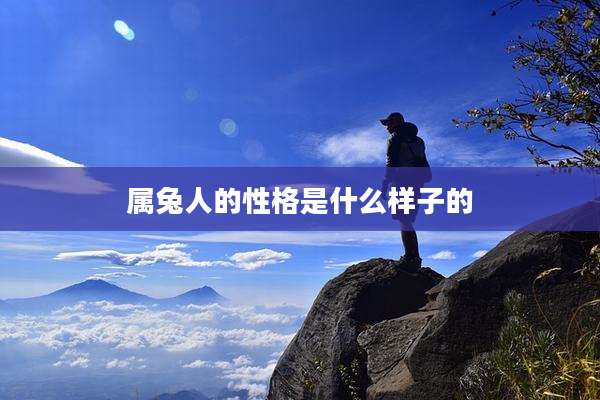 属兔人的性格是什么样子的