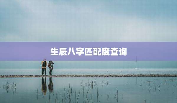 生辰八字匹配度查询