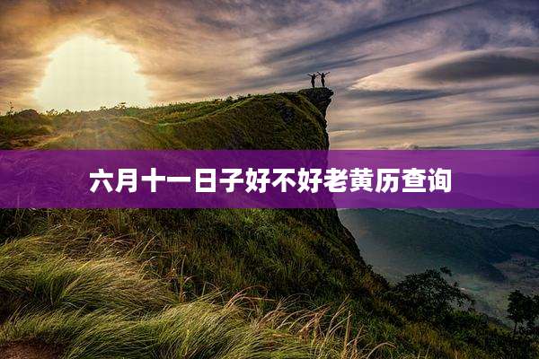 六月十一日子好不好老黄历查询