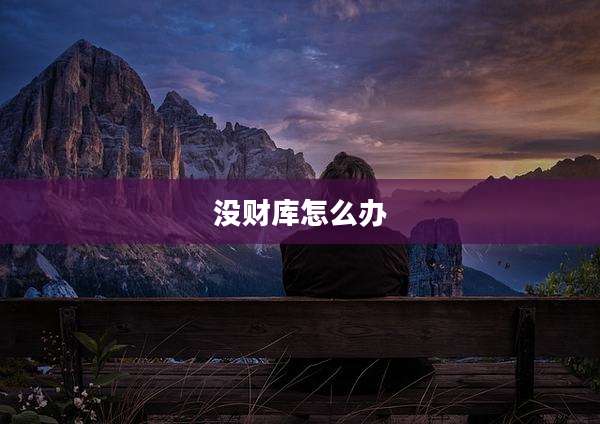没财库怎么办