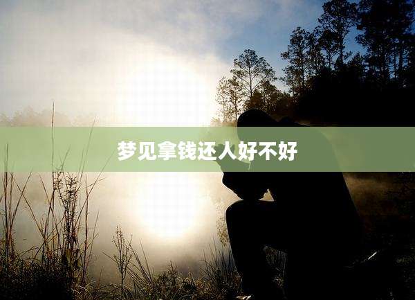 梦见拿钱还人好不好