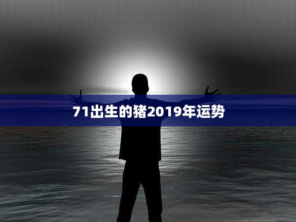 71出生的猪2019年运势