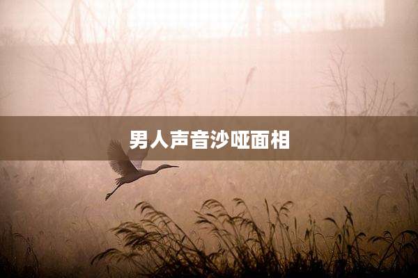 男人声音沙哑面相