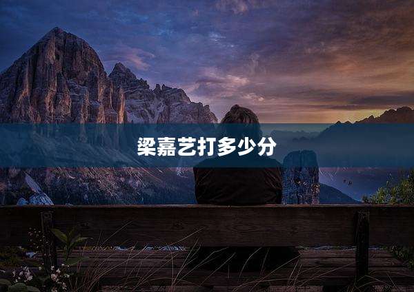 梁嘉艺打多少分