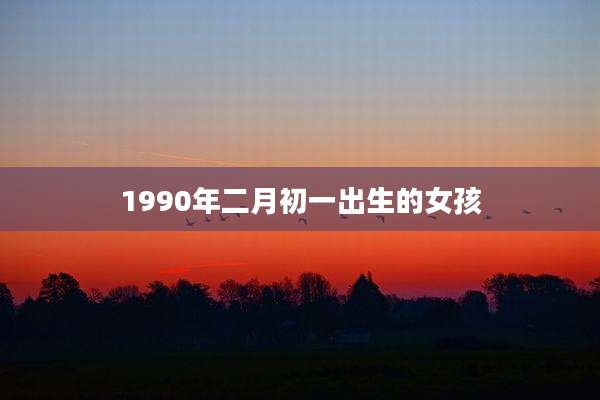 1990年二月初一出生的女孩