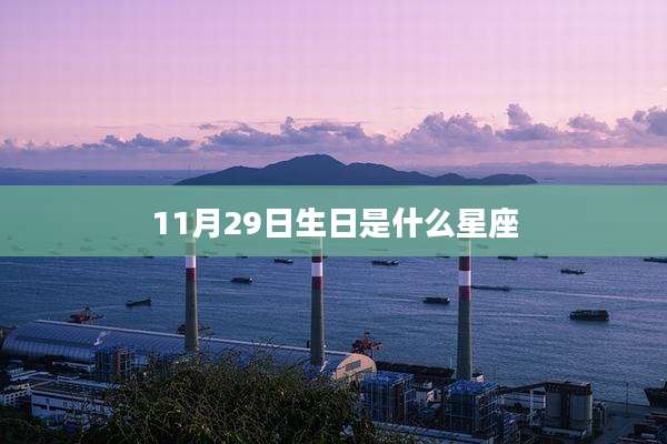 11月29日生日是什么星座