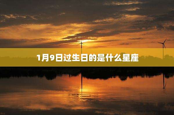 1月9日过生日的是什么星座