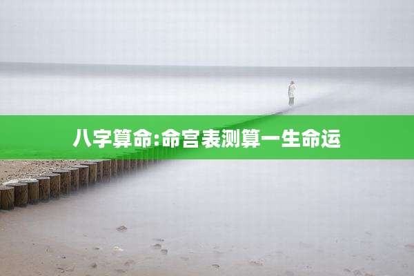 八字算命:命宫表测算一生命运