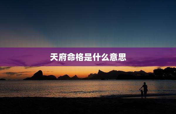 天府命格是什么意思