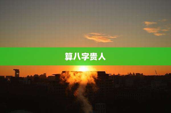 算八字贵人