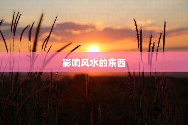 影响风水的东西