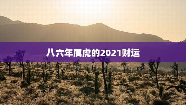 八六年属虎的2021财运