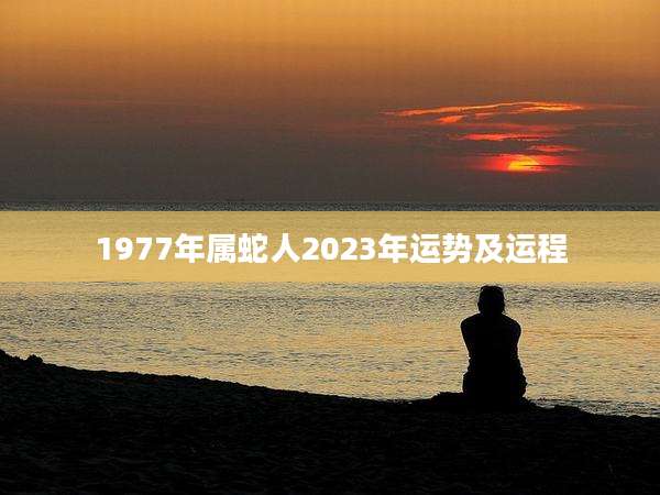 1977年属蛇人2023年运势及运程