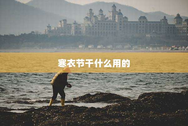 寒衣节干什么用的