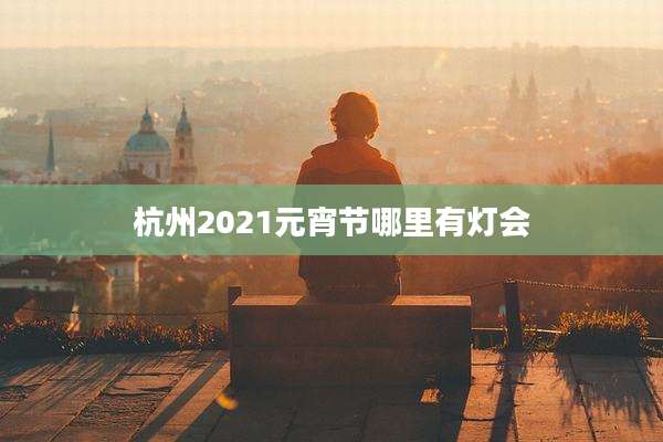 杭州2021元宵节哪里有灯会