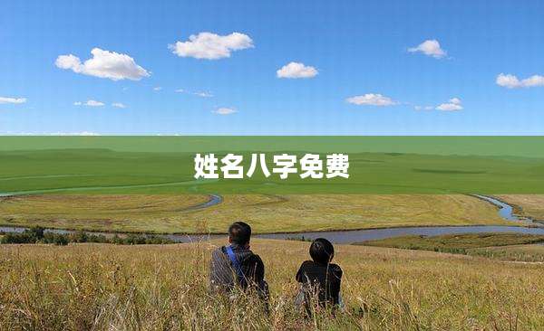 姓名八字免费