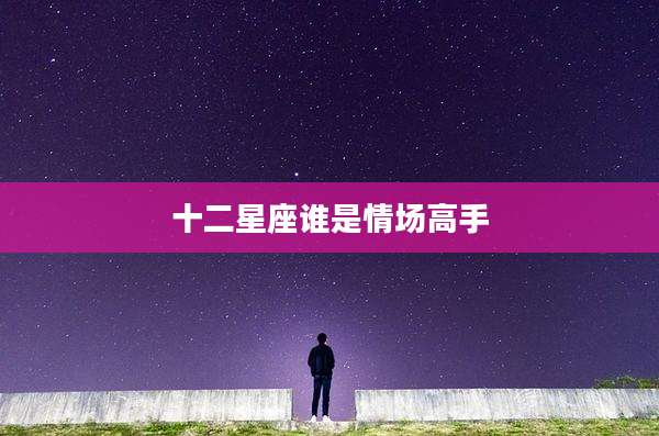 十二星座谁是情场高手