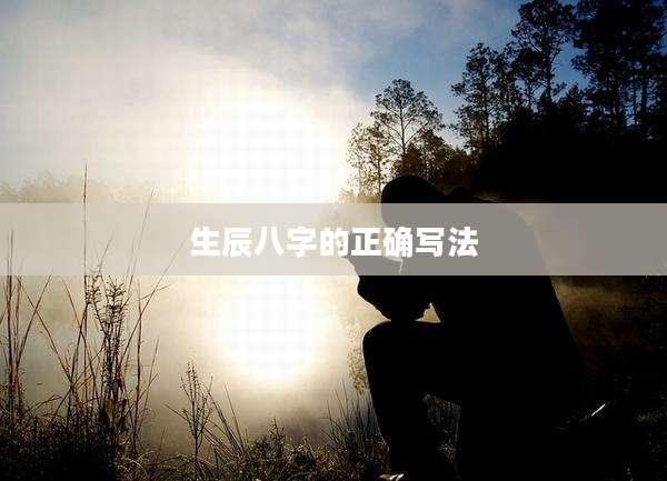 生辰八字的正确写法