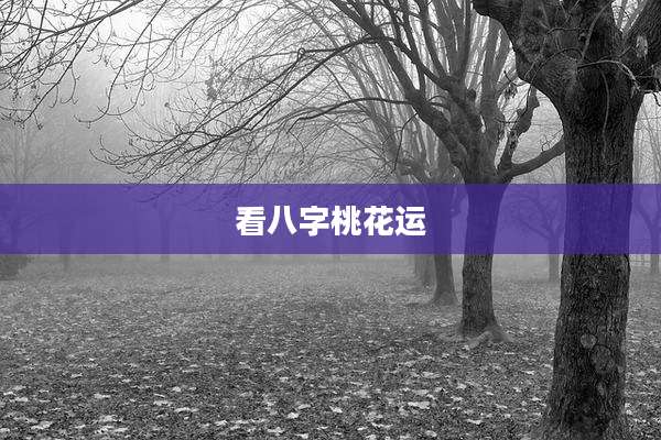 看八字桃花运