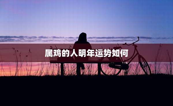 属鸡的人明年运势如何