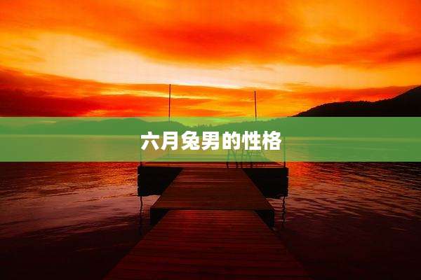 六月兔男的性格