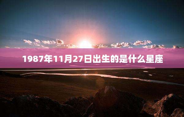 1987年11月27日出生的是什么星座