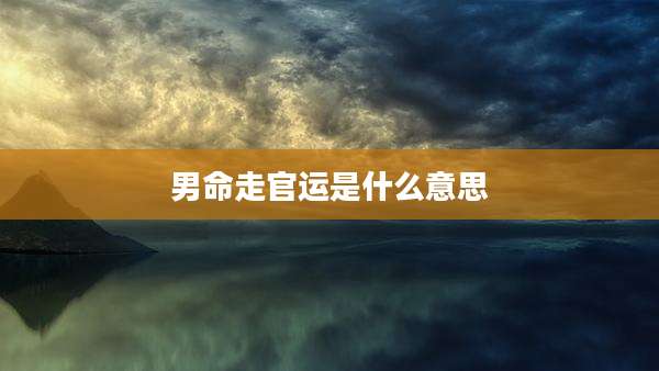 男命走官运是什么意思
