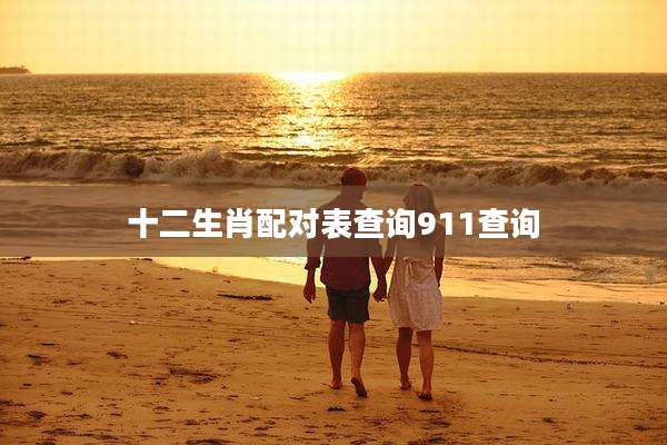 十二生肖配对表查询911查询
