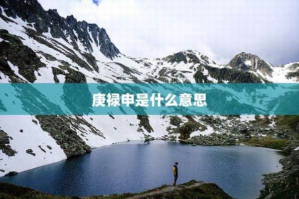 庚禄申是什么意思