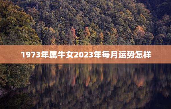 1973年属牛女2023年每月运势怎样