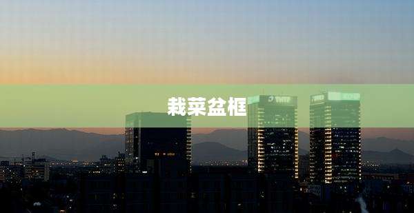 栽菜盆框