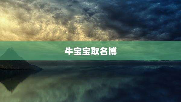 牛宝宝取名博