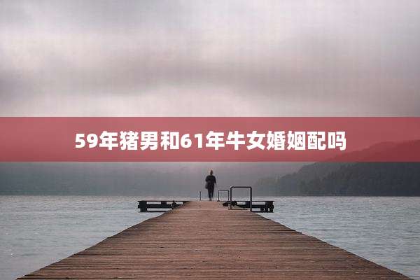 59年猪男和61年牛女婚姻配吗