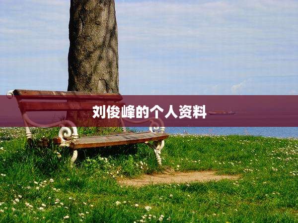 刘俊峰的个人资料