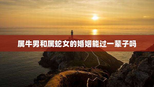 属牛男和属蛇女的婚姻能过一辈子吗