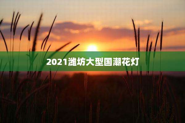 2021潍坊大型国潮花灯