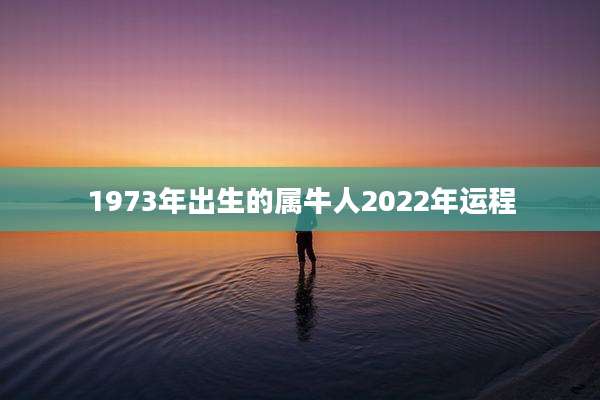 1973年出生的属牛人2022年运程