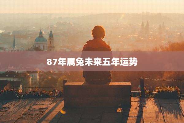87年属兔未来五年运势