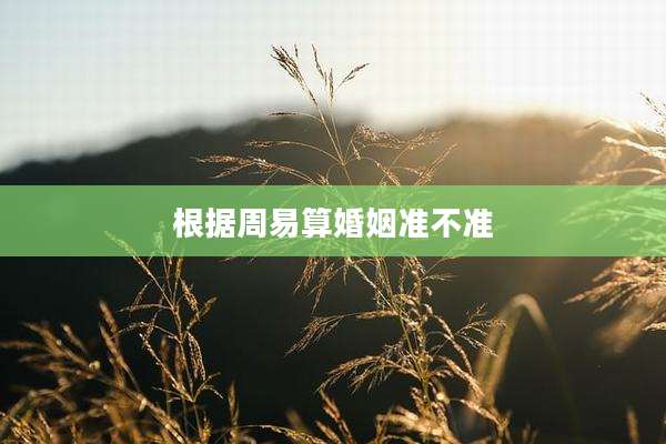 根据周易算婚姻准不准